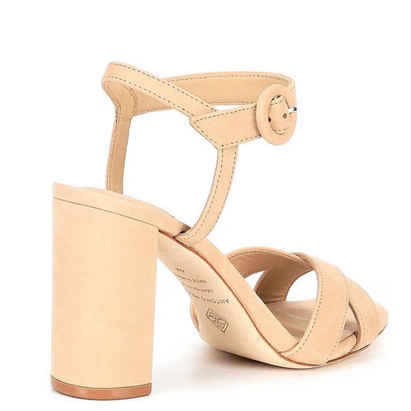 Antonio Melani Geena Nubuck Leather Ankle Strap Heels - Picture 4 of 12